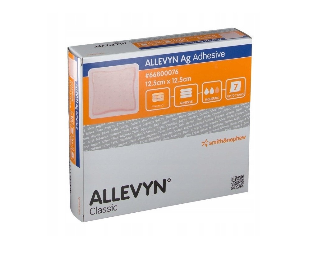 Allevyn Ag Adhesive 12.5* 12.5cm 1шт